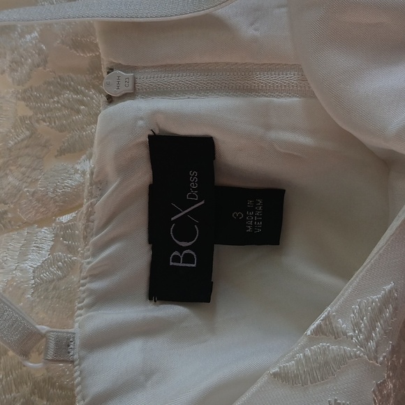 BCX  white floral lace dress size 3 - Picture 12 of 15